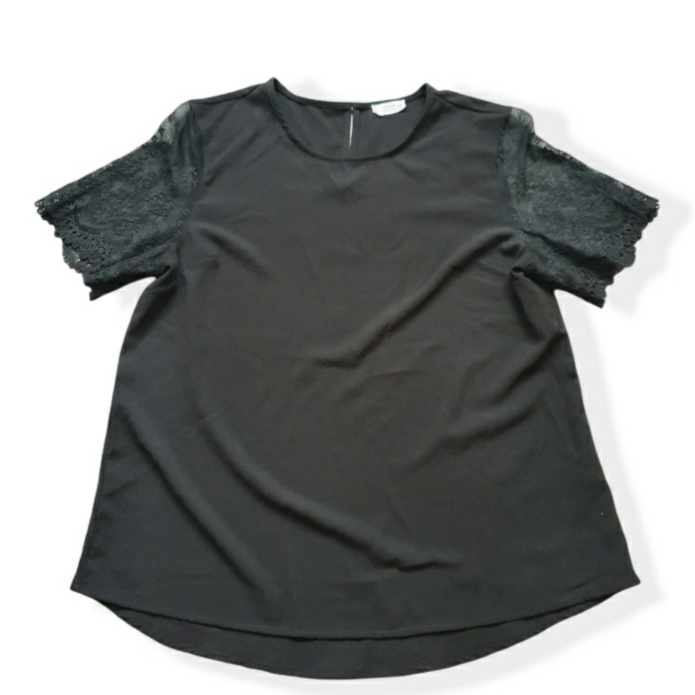 Ardine size large lace Black tunic